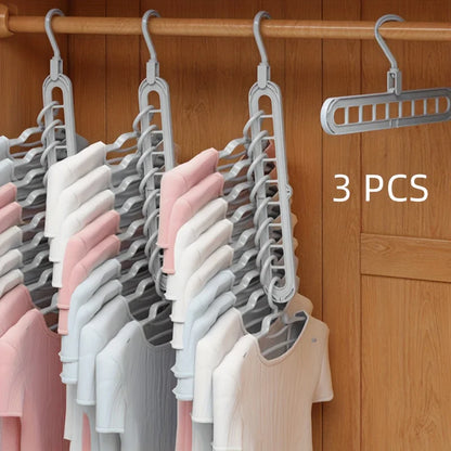 3pcs Heavy-Duty Foldable Clothes Hangers